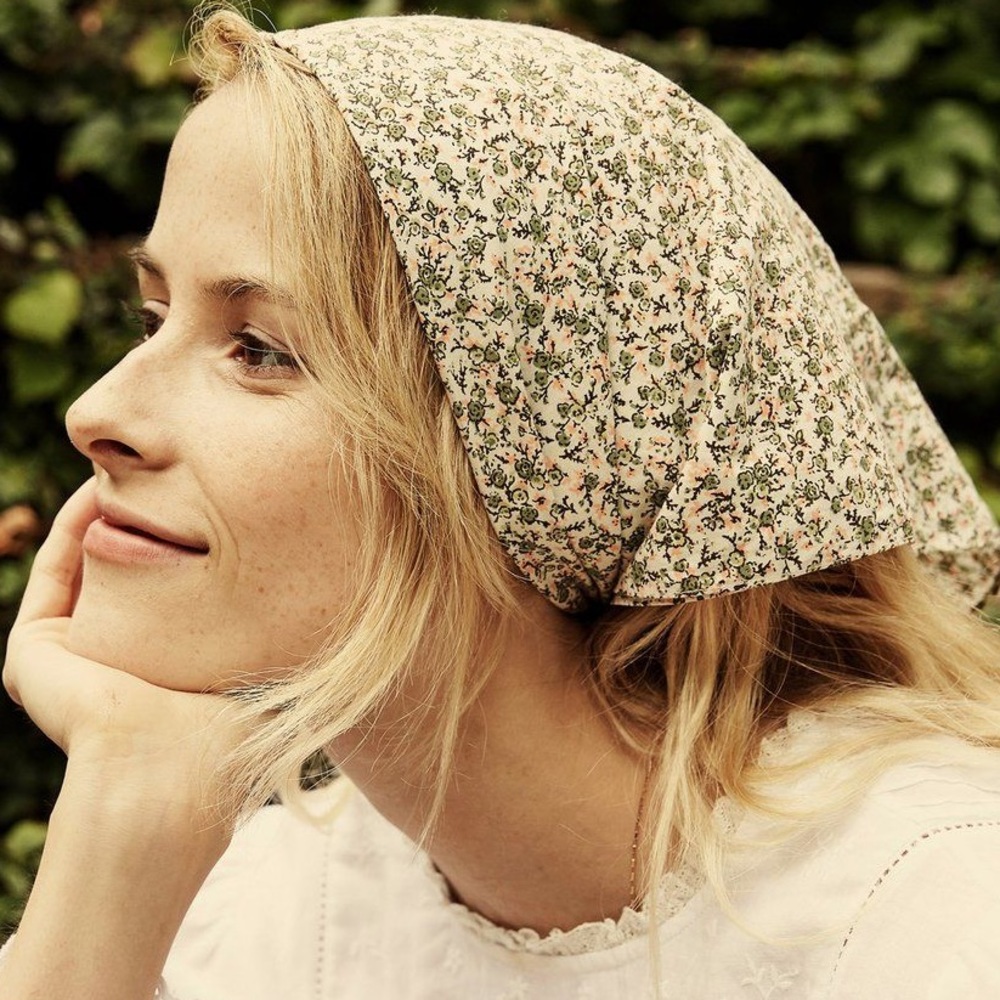 DÔEN Penny Bandana ~ Green Summer Nectar